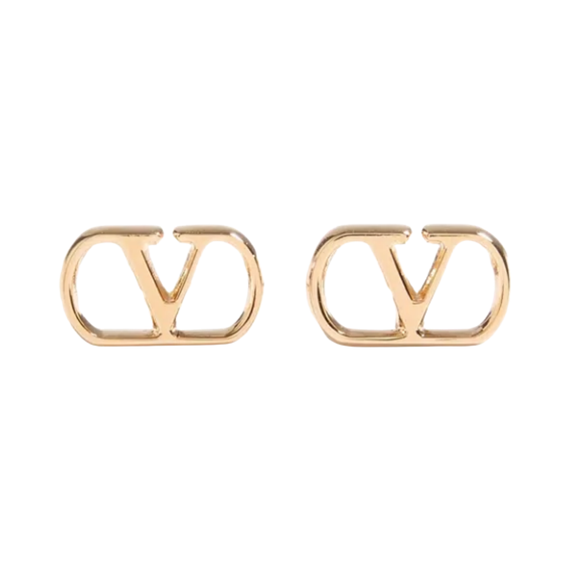 J0BV9METL01 (W) Valentino Vlogo Signature Metal Earrings Gold