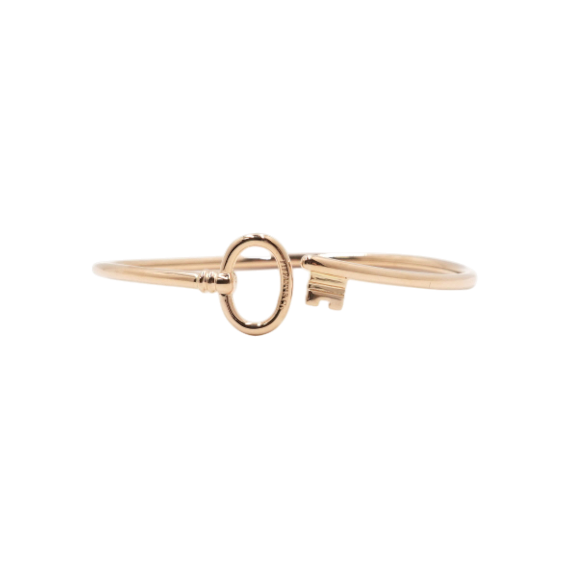 IT94NM596D6H Tiffany 18K Rose Gold Key Wire Bracelet
