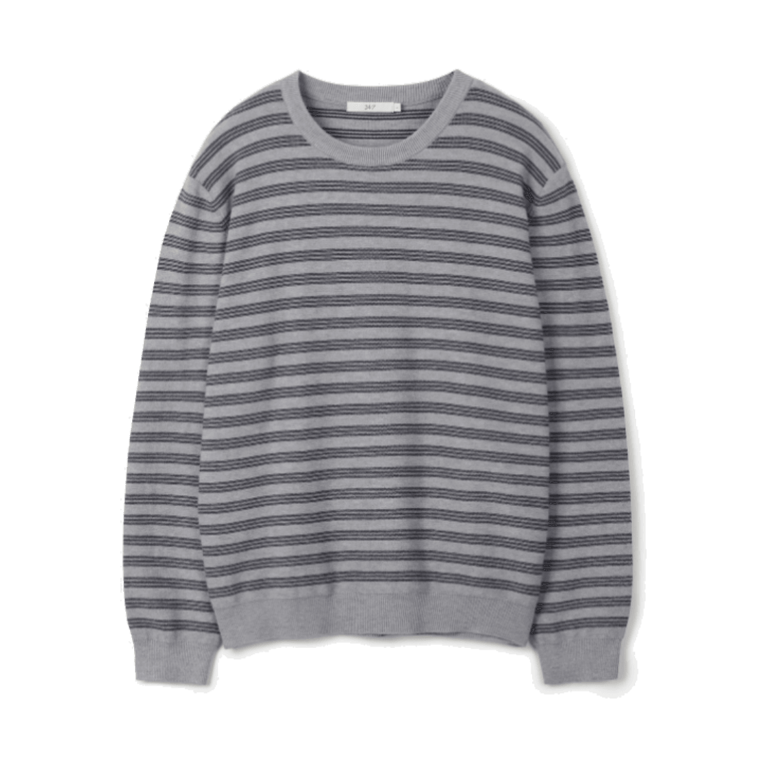 TMWAX26411GYX 24/7 series Multi Stripe Knit Sweater Gray
