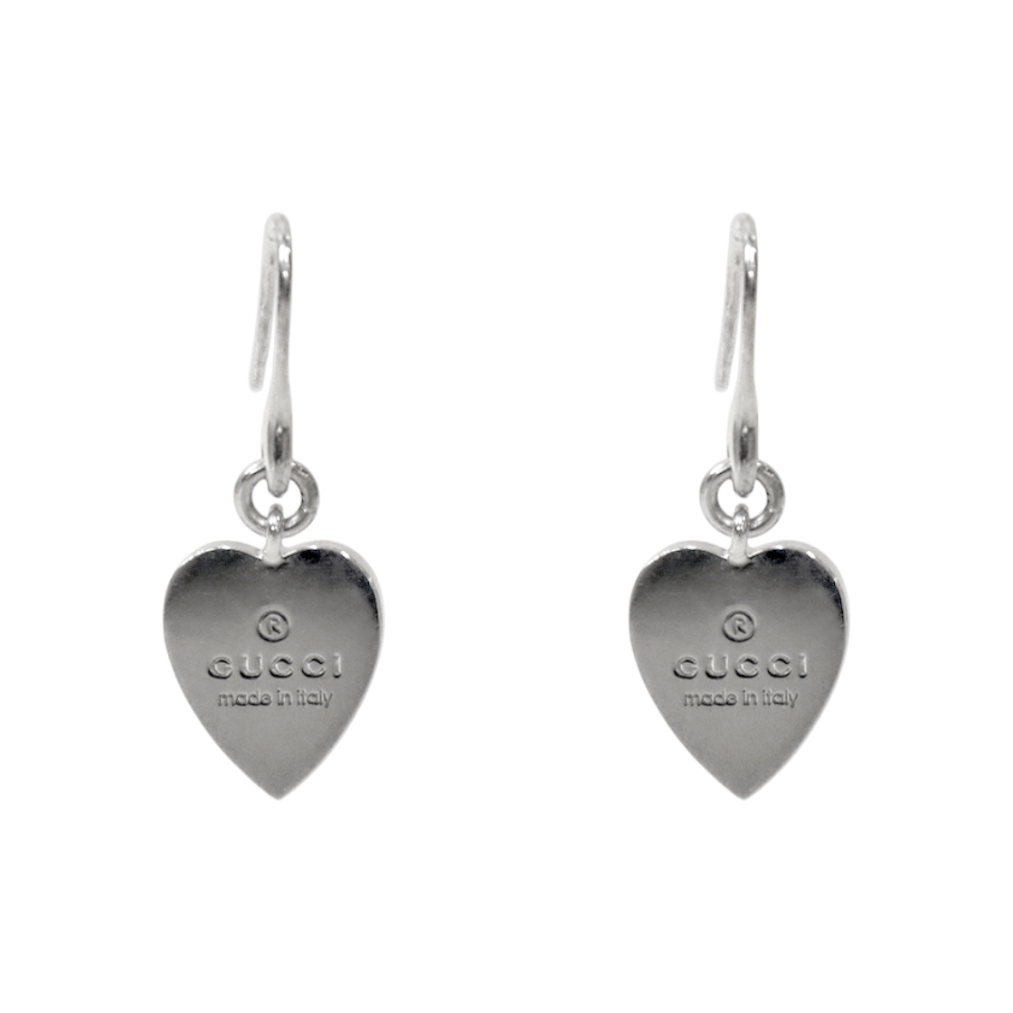 ITI3AFN4A8FR Gucci Trademark Heart Silver Earrings