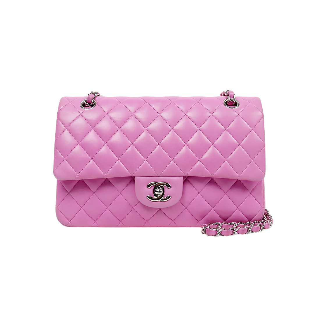 IT6J6UHEQ8AM Chanel Purple Medium Classic Double Flap