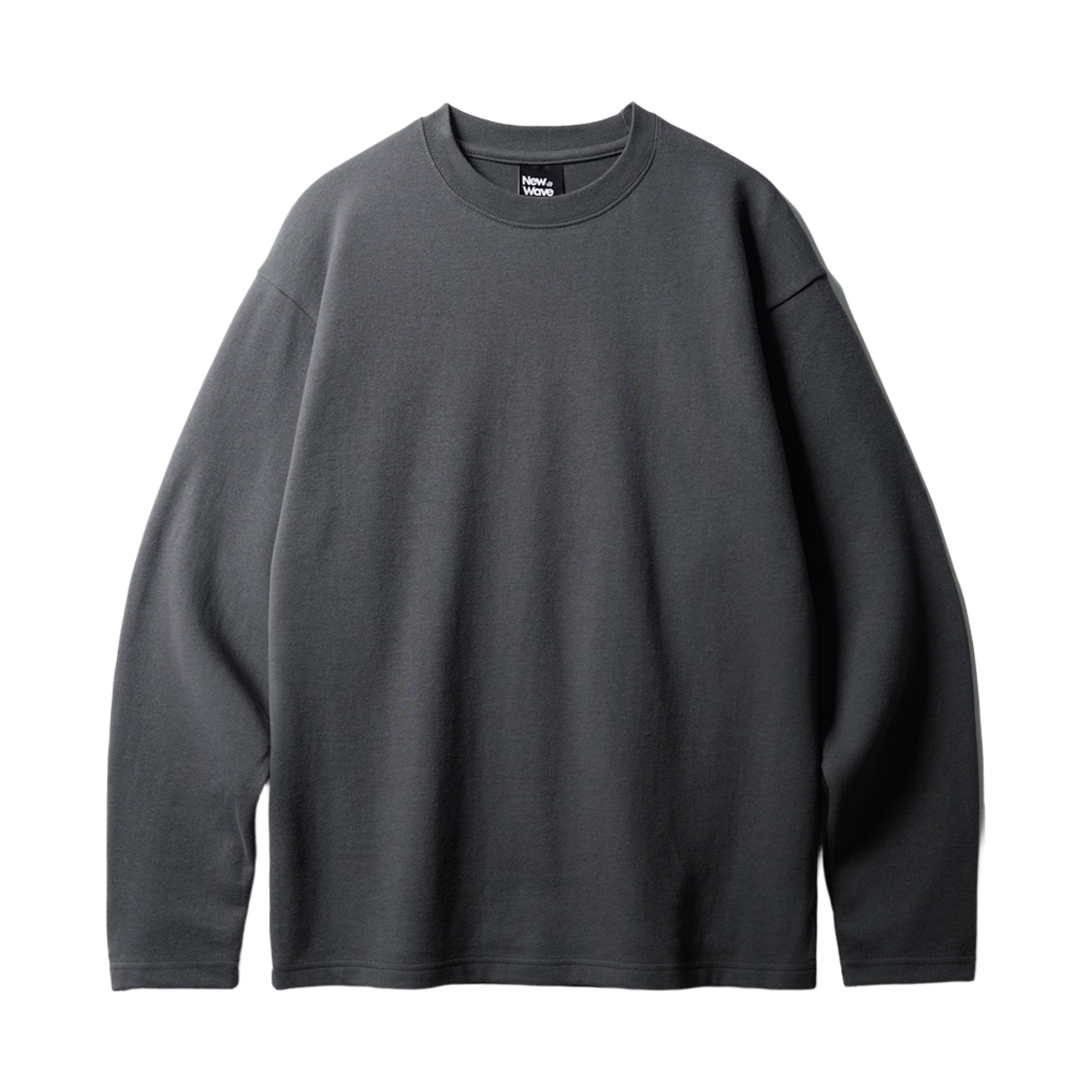 SJLT1445_charcoal_29 FP142 New wave double cotton stack long sleeve t-shirt charcoal SJLT1445