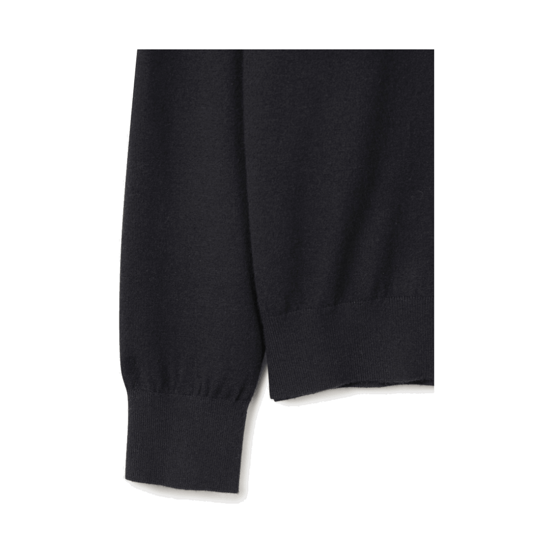 24/7 시리즈 파인 리브드 브이넥 12GG 니트 블랙(24/7 series Fine Ribbed V-neck 12GG Knit Black) - 4