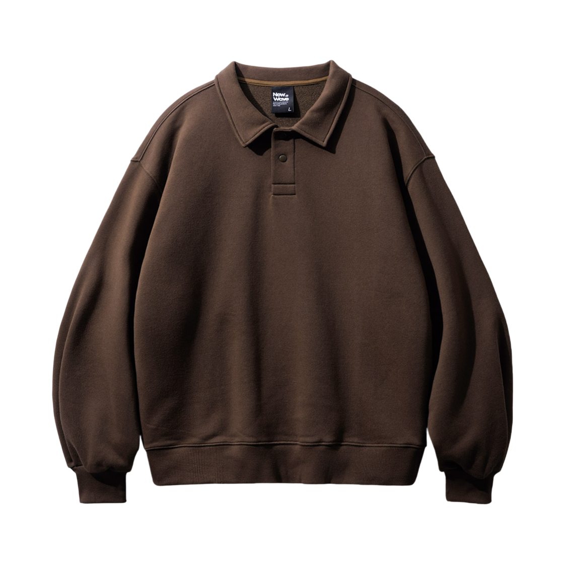 YKMT1485_brown_29 FP142 Comfy collar sweatshirts brown YKMT1485