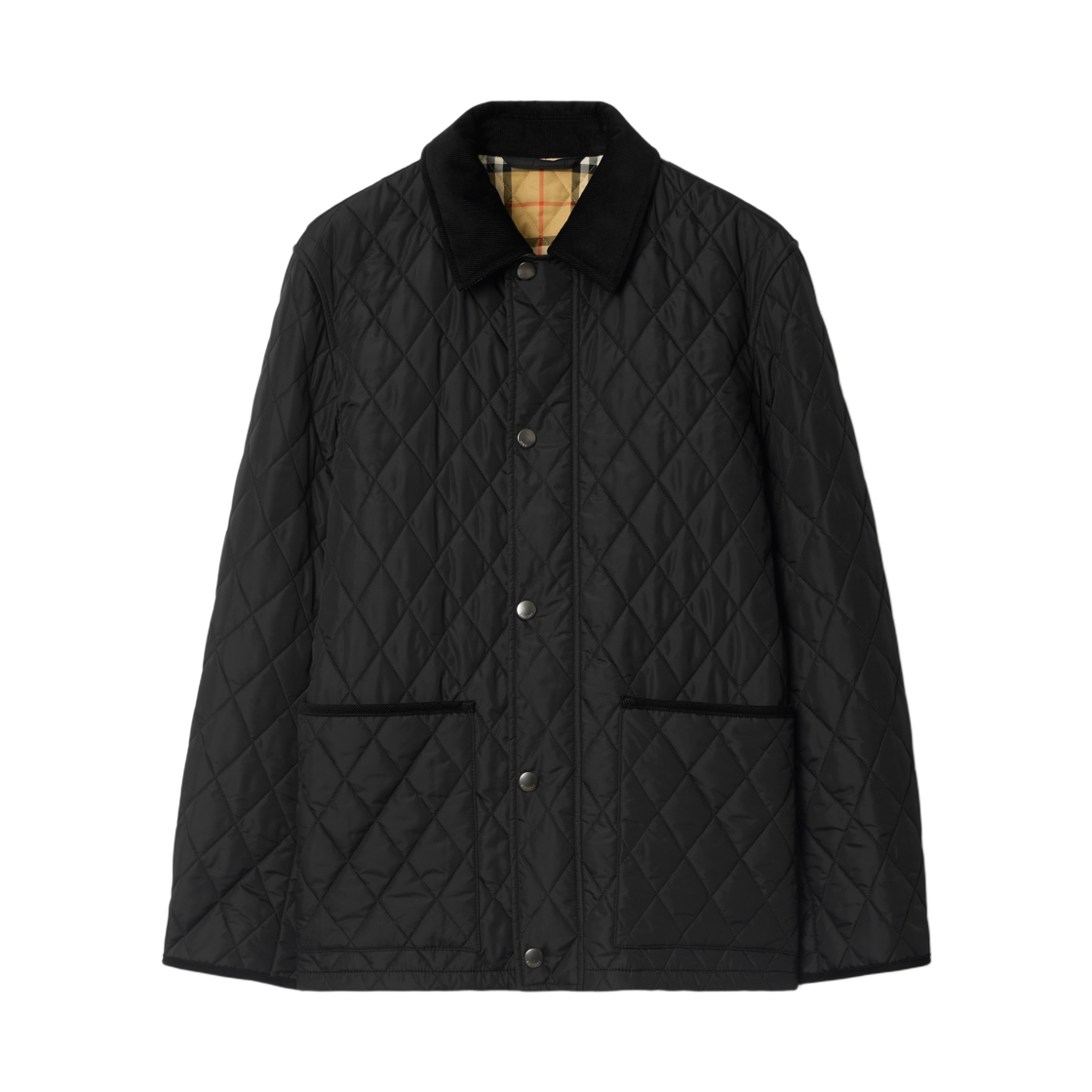 8115790 Burberry Quilted Nylon Haddington Jacket Black