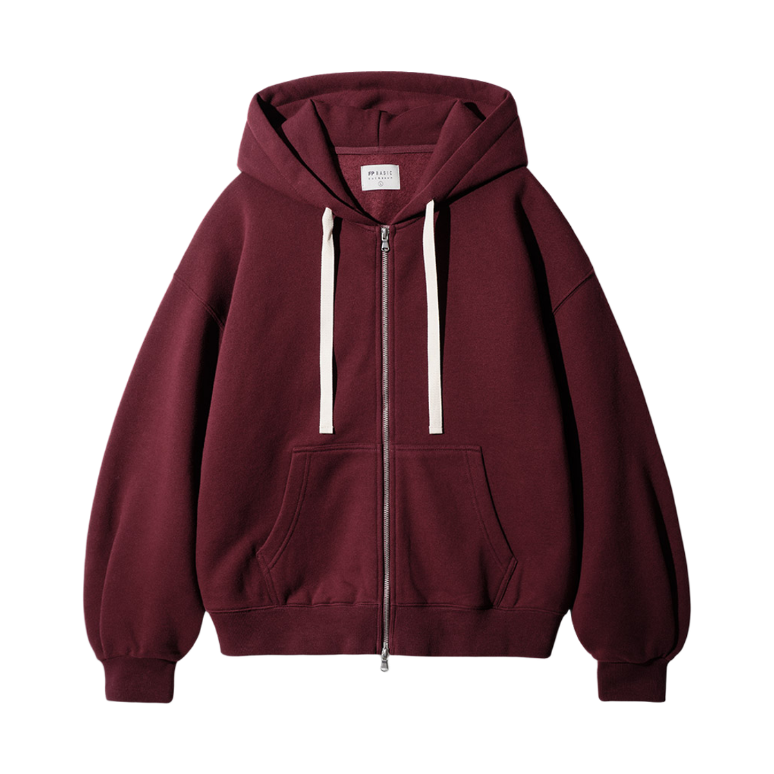 SJHD1539_burgundy_291 FP142 Youthfu Mellow Hoodie Zip-Up Burgundy SJHD1539