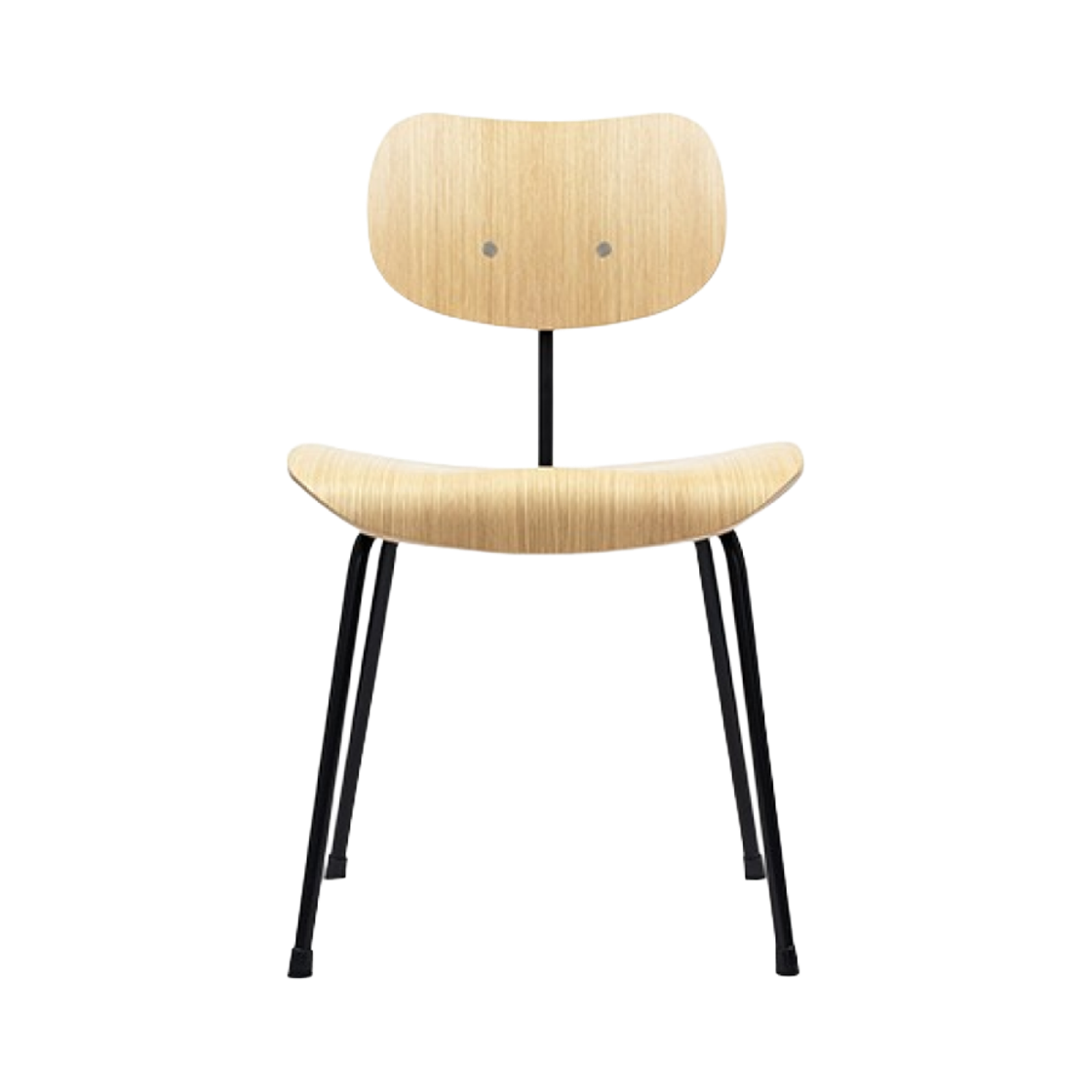25197 INNOMETSA Wilde Spieth SE68 Chair (Non-stackable)   OAK/BLACK (25197)