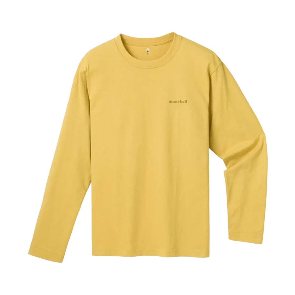 2104794 Montbell Pear Skin Cotton Long Sleeve T-Shirt Yellow