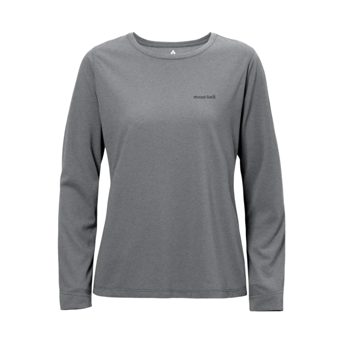 1114696 (W) Montbell Wickron Slim Long Sleeve T-Shirt Dark Gray