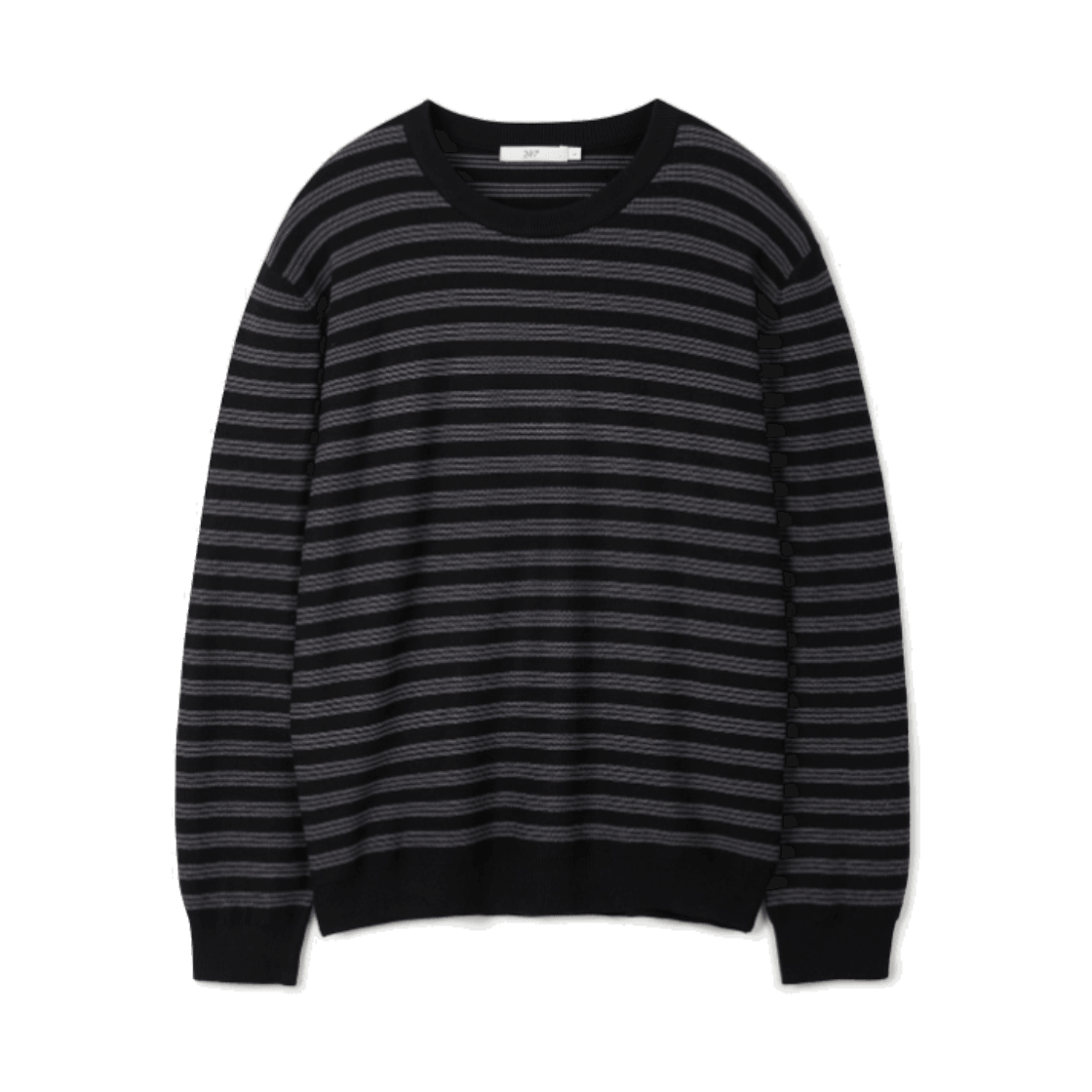 TMWAX26411BKX 24/7 series Multi Stripe Knit Sweater Black