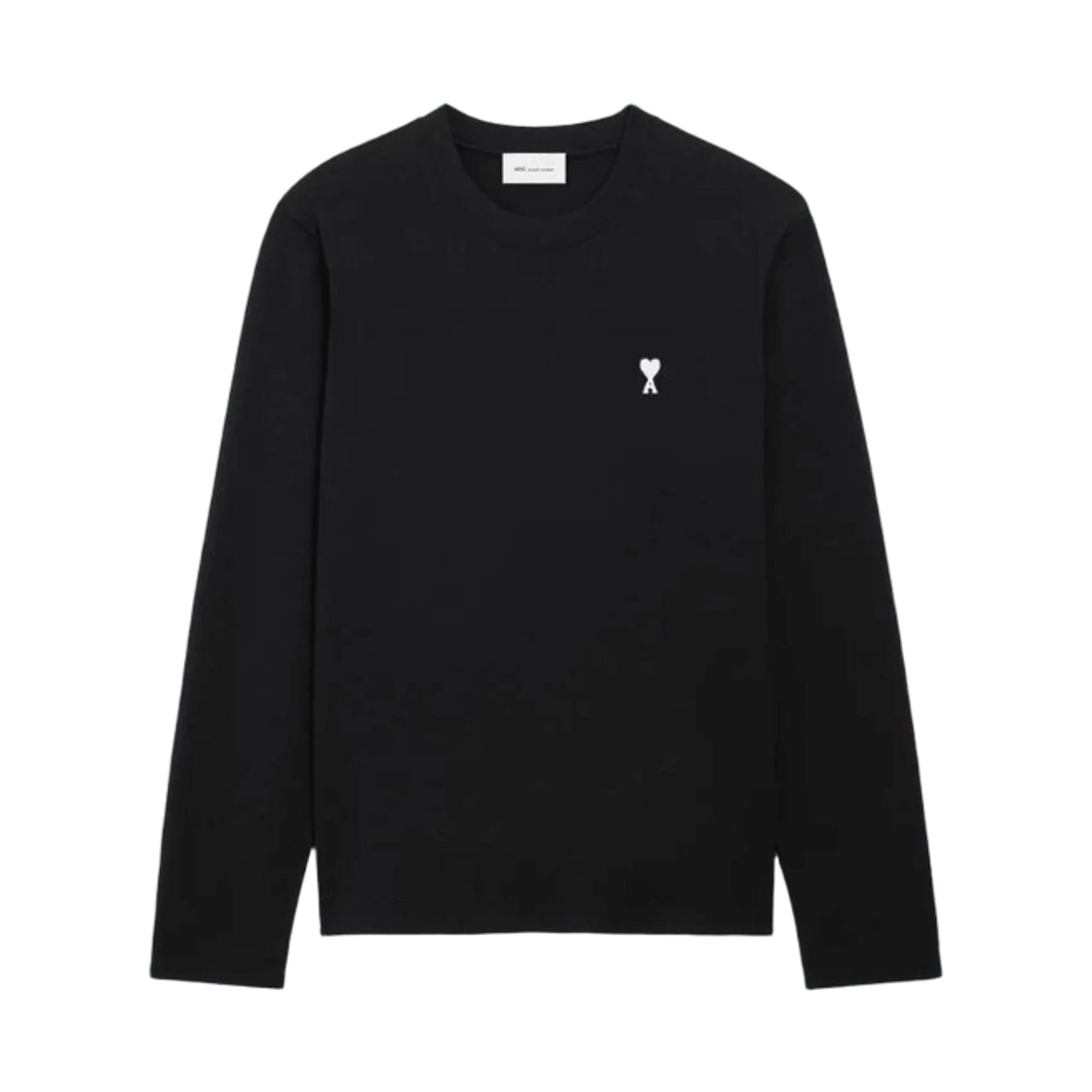 HTS416-724-045 AMI de Coeur Long Sleeve T-Shirt Black White Cream