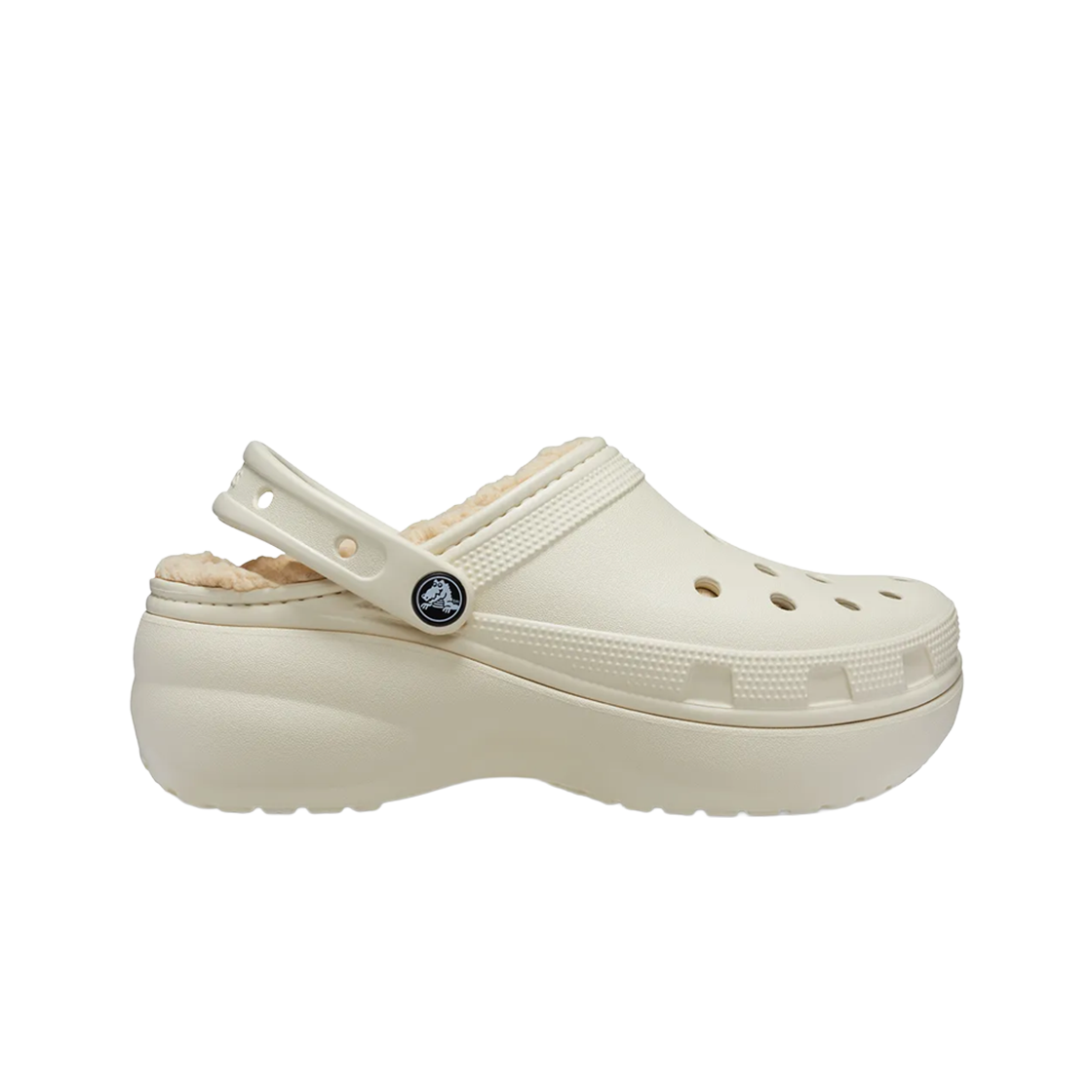 207938-2Y2 [17% 쿠폰] (W) Crocs Classic Platform Lined Clog Bone