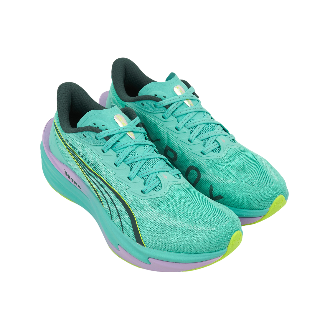 푸마 x 하이록스 디비에이트 나이트로 4 인텐스 민트 라이트 라벤더(Puma x Hyrox Deviate Nitro 4 Intense Mint Light Lavender) - 4