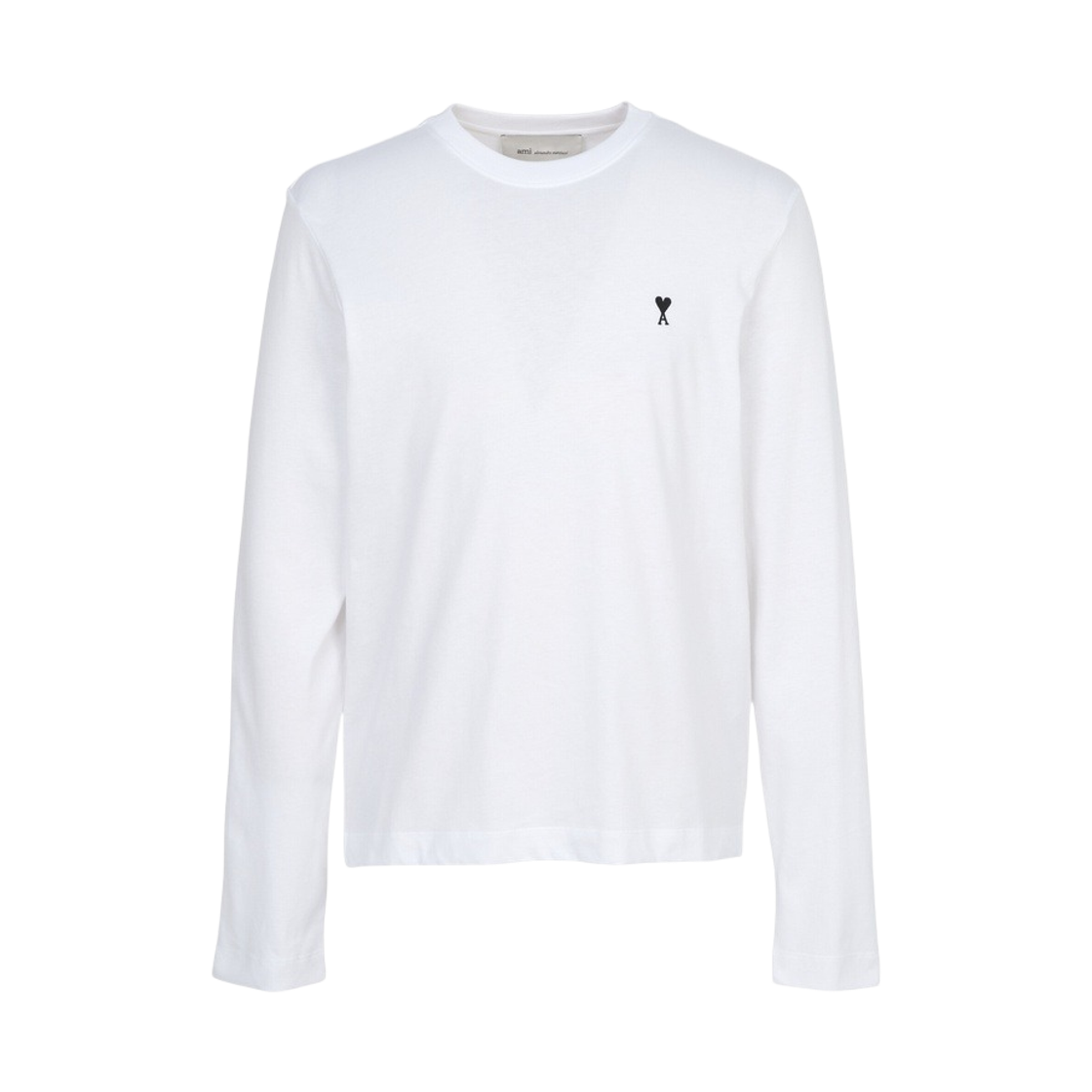 HTS416-724-101 AMI de Coeur Long Sleeve T-Shirt White Black