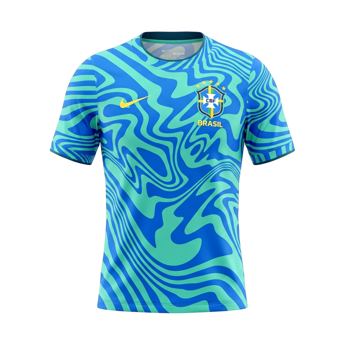 IH1662-369 Nike Brazil Academy Pro Dri-Fit Soccer Pre-Match Short Sleeve Top Light Menta Light Photo Blue (IH1662-369) (Non Marking Ver.)