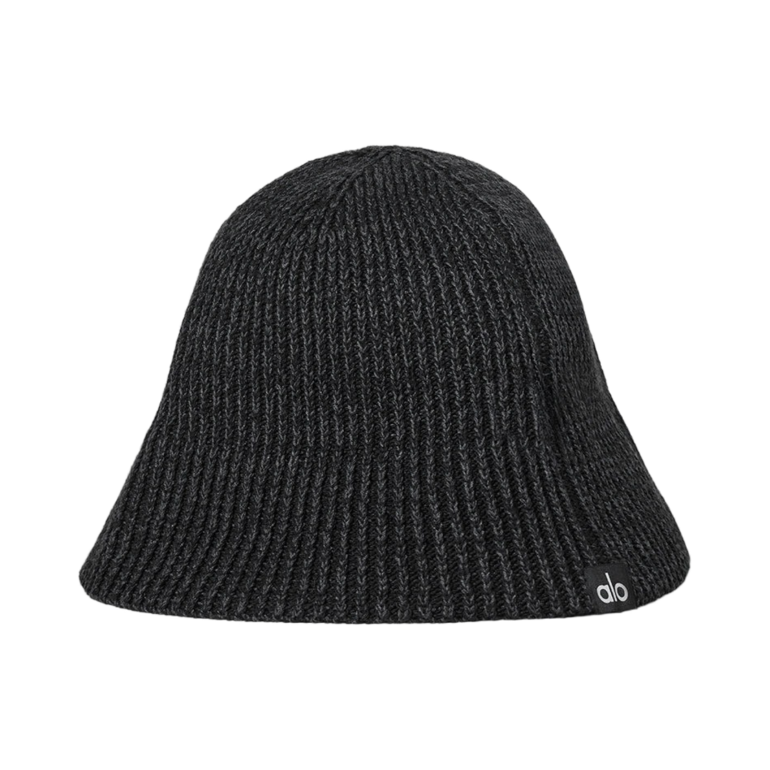 A0679U (W) Alo Yoga Denim Knit Cloche Black Anthracite