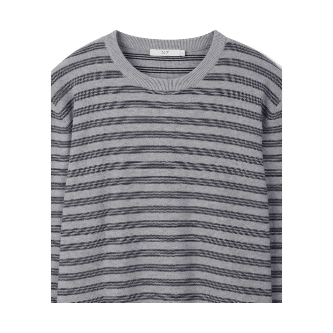 24/7 시리즈 멀티 스트라이프 니트 스웨터 그레이(24/7 series Multi Stripe Knit Sweater Gray) - 3