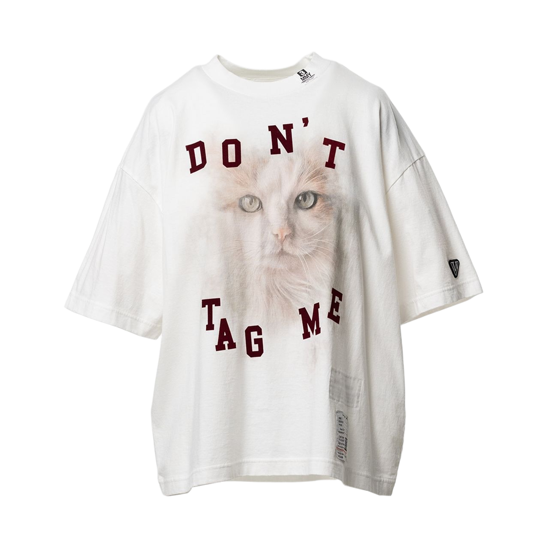 K17TS853 Maison Mihara Yasuhiro Cat Printed T-Shirt White