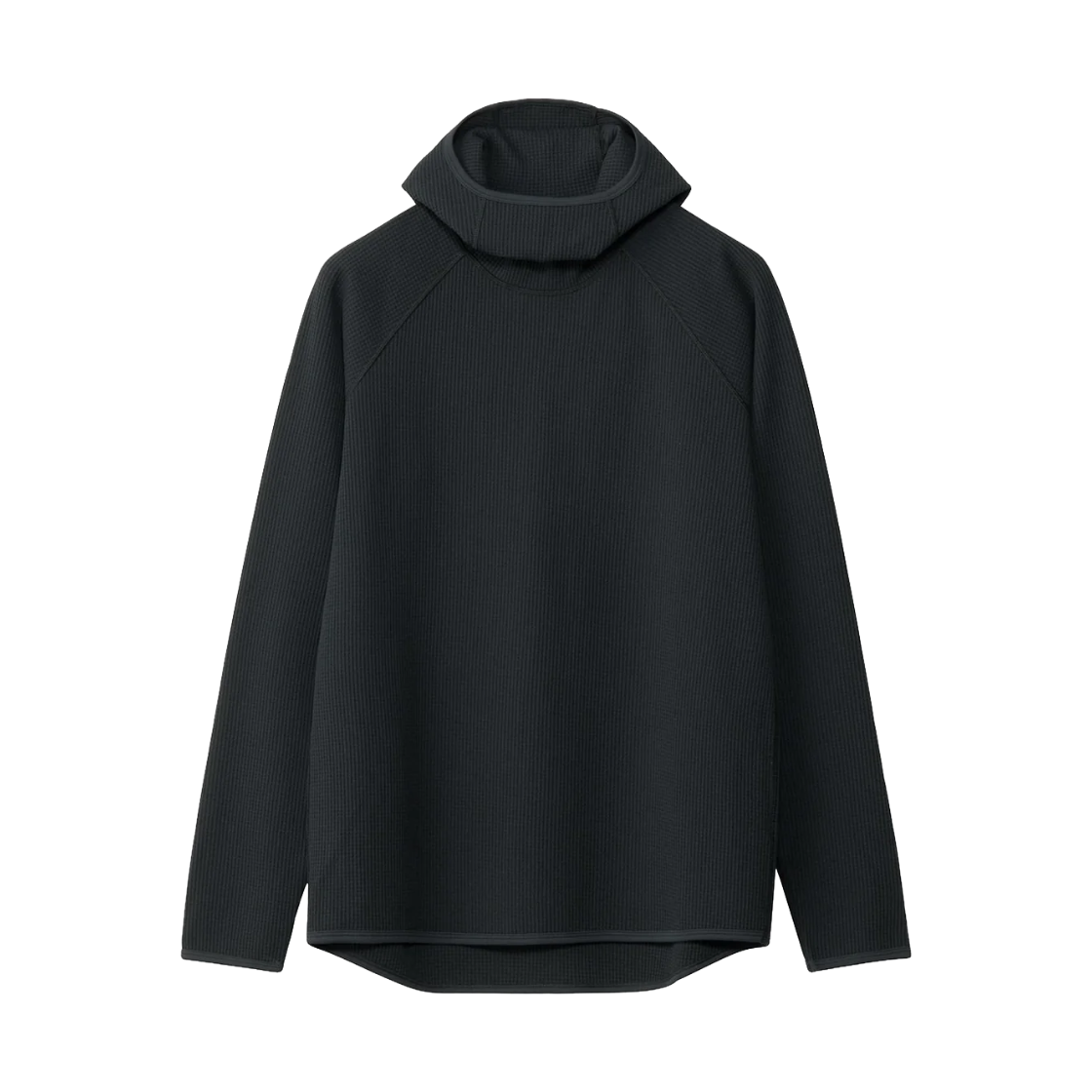 골드윈 와플 라이트 롱슬리브 후디 블랙 - 26FW(Goldwin WF Light LS Hoodie Black - 26FW)