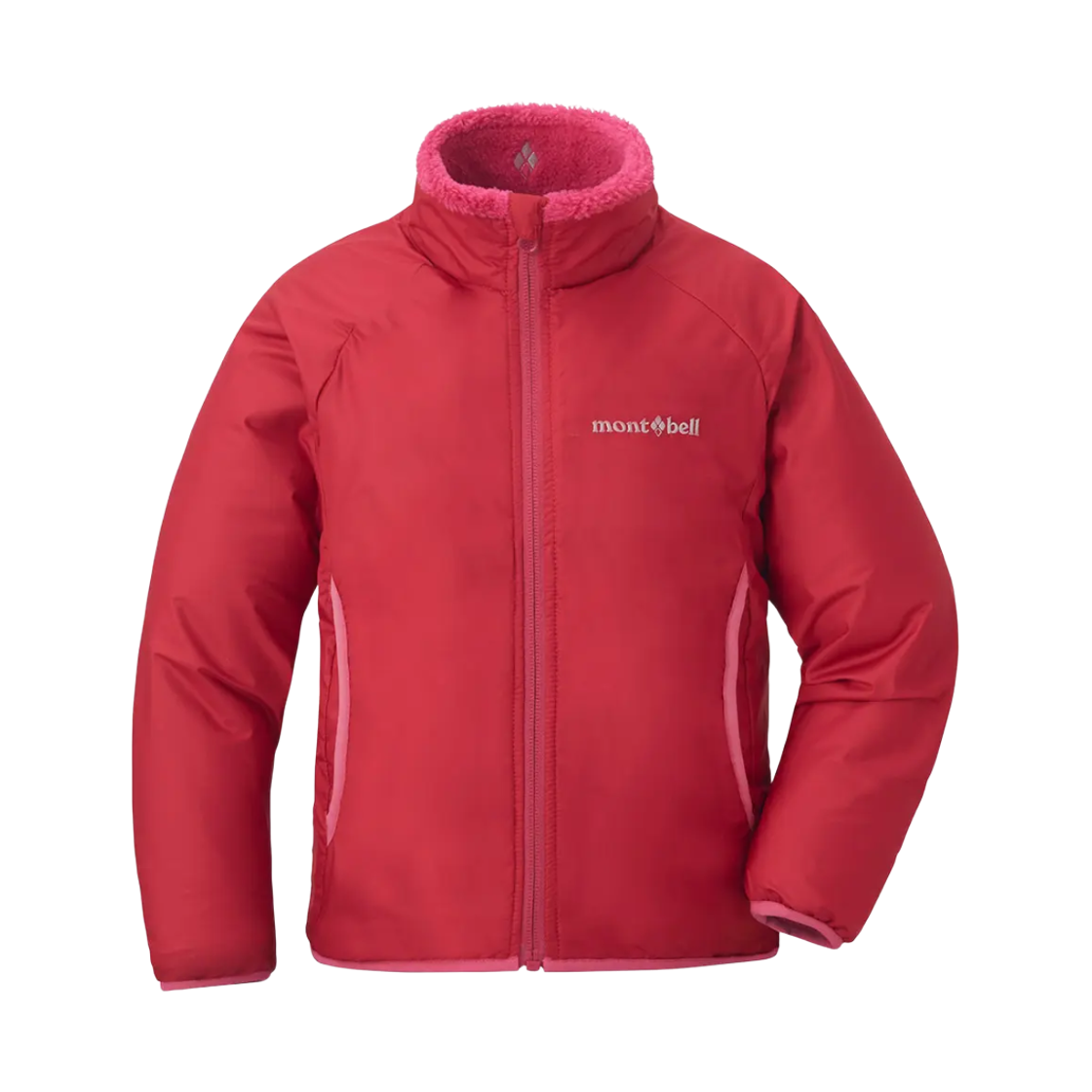 (키즈) 몽벨 클라이마에어 리버시블 자켓 핑크((Kids) Montbell Climaair Reversible Jacket Pink) - 2