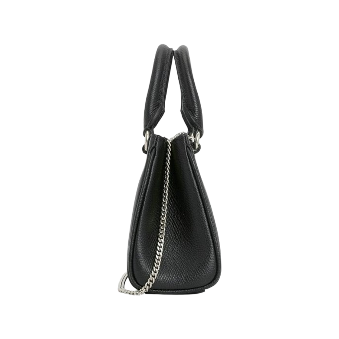 발렌티노 브이로고 시그니처 레더 토트백 블랙 실버(Valentino Vlogo Signature Leather Tote Bag Black Silver) - 2