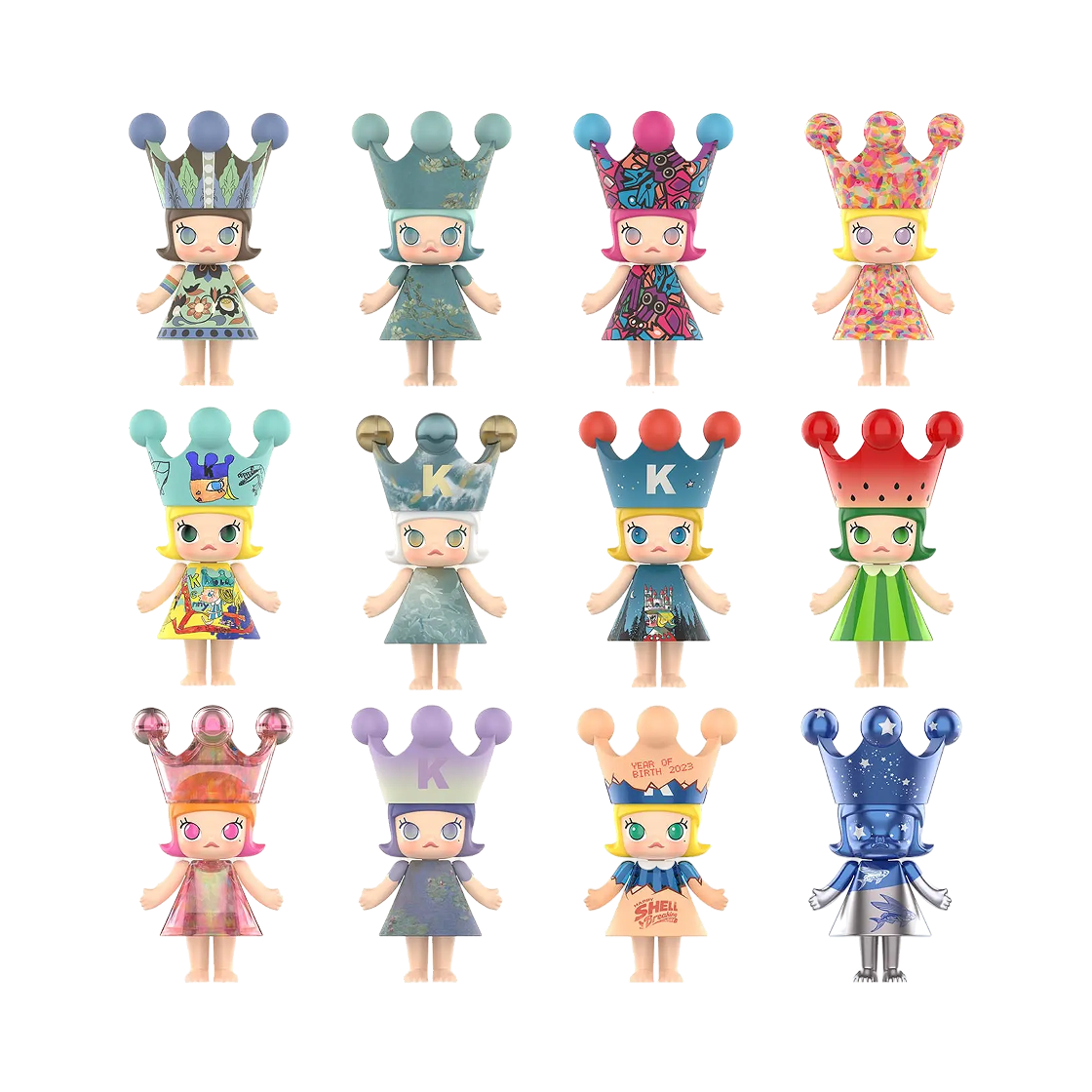 팝마트 메가 로얄 몰리 100% 시리즈 1 미개봉 랜덤박스 (1개입)(Pop Mart Mega Royal Molly 100% Series 1 Sealed Case (1 Blind Box)) - 2