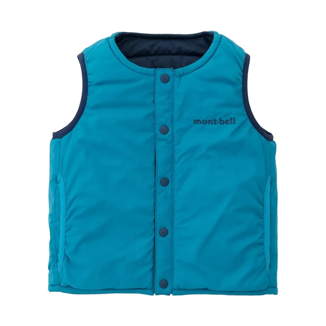 (유아) 몽벨 써머랩 라운드 넥 베스트 네이비((Baby) Montbell Thermawrap Round Neck Vest Navy) - 2