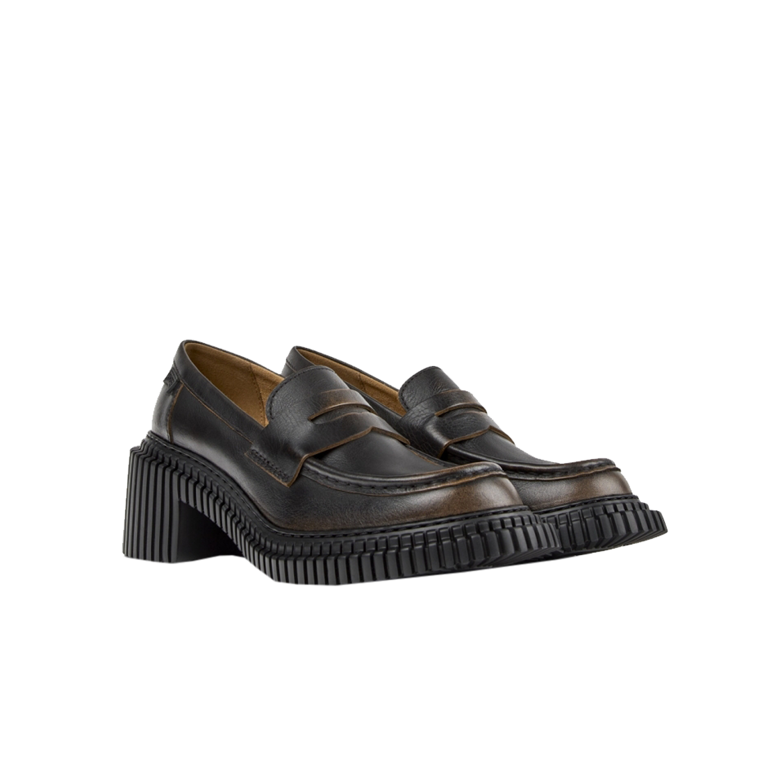 캠퍼 여성 픽스 런던 펌프스 브라운(Camper Woman Pix London Pumps Brown) - 2