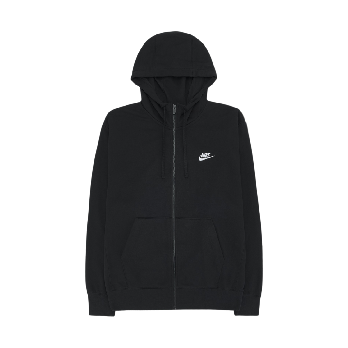 BV2648-010 Nike NSW Club Full Zip Hoodie Black - US/EU