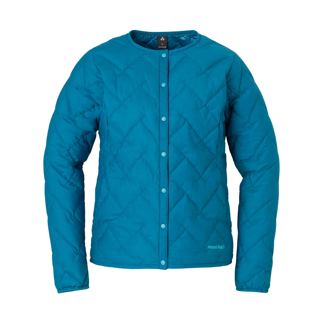 1101667 (W) Montbell Superior Down Round Neck Jacket Turquoise