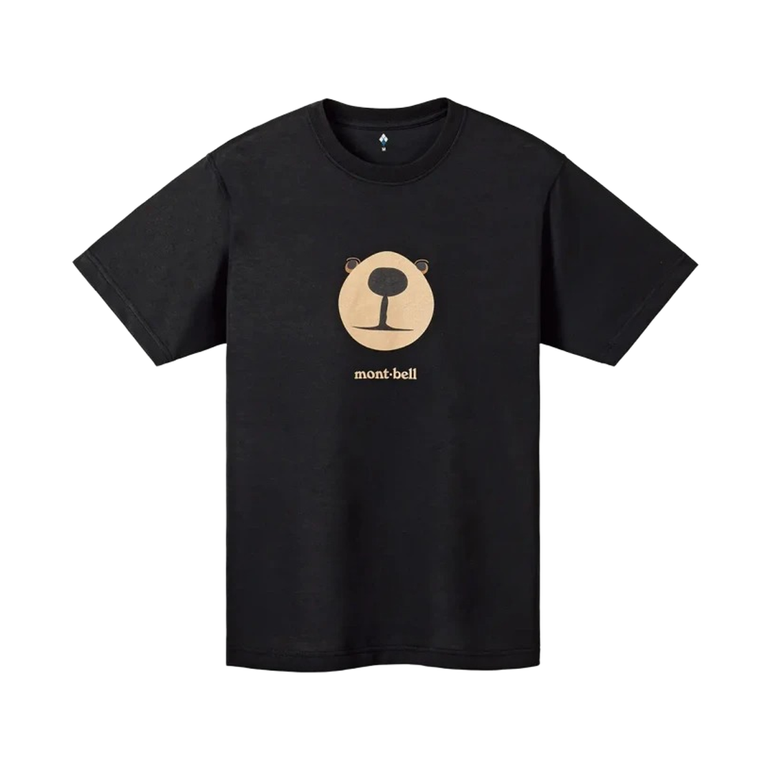 1114735 Montbell Wickron Monta Bear Face T-Shirt Black