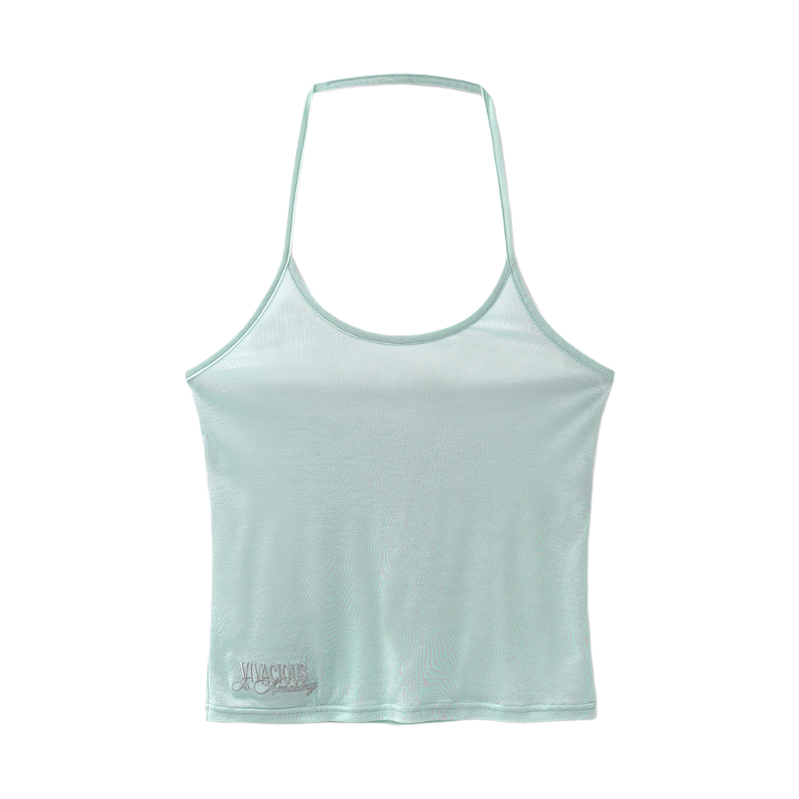 VV62TS08MT VIVACIOUS Bryn See-through Halter Sleeveless MINT