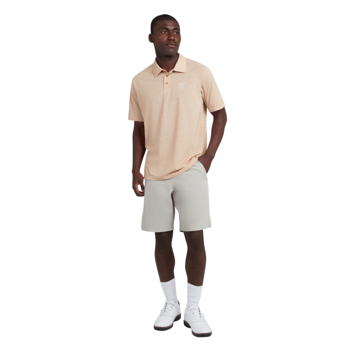 매너스 골프 버터소프트 스트라이프 폴로 탠(Manors Golf Buttersoft Stripe Polo Tan) - 2