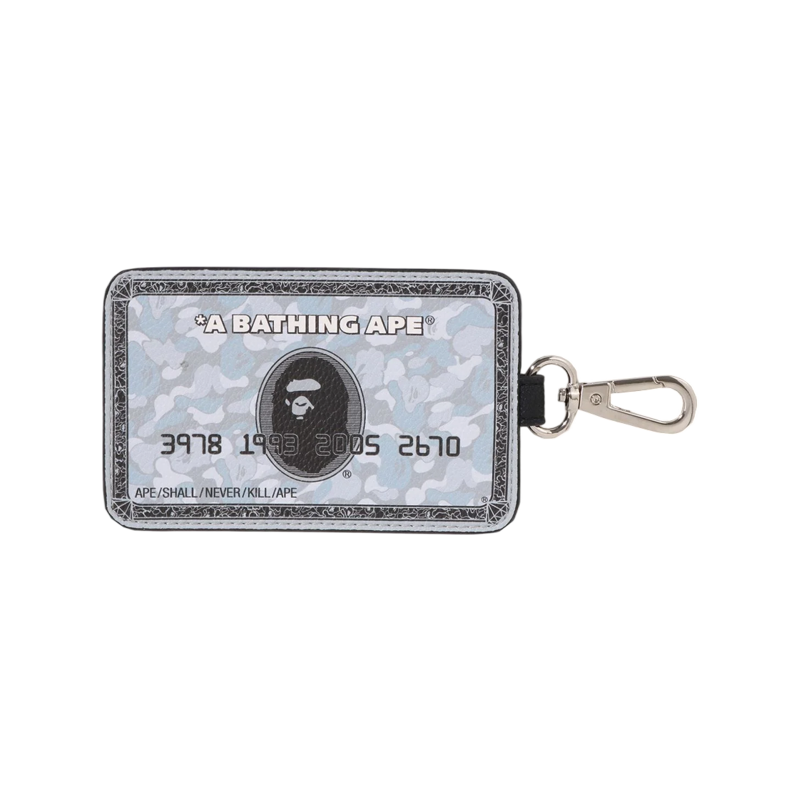 베이프 카드 케이스 베이펙 실버(BAPE Card Case Bapec Silver)