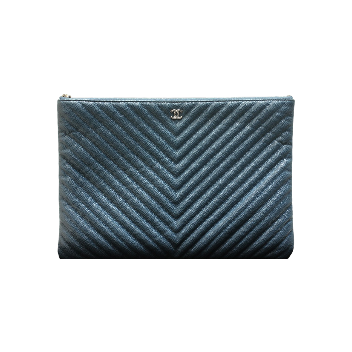 ITVN7S4EN4LE Chanel Chevron Caviar Large Clutch Bag