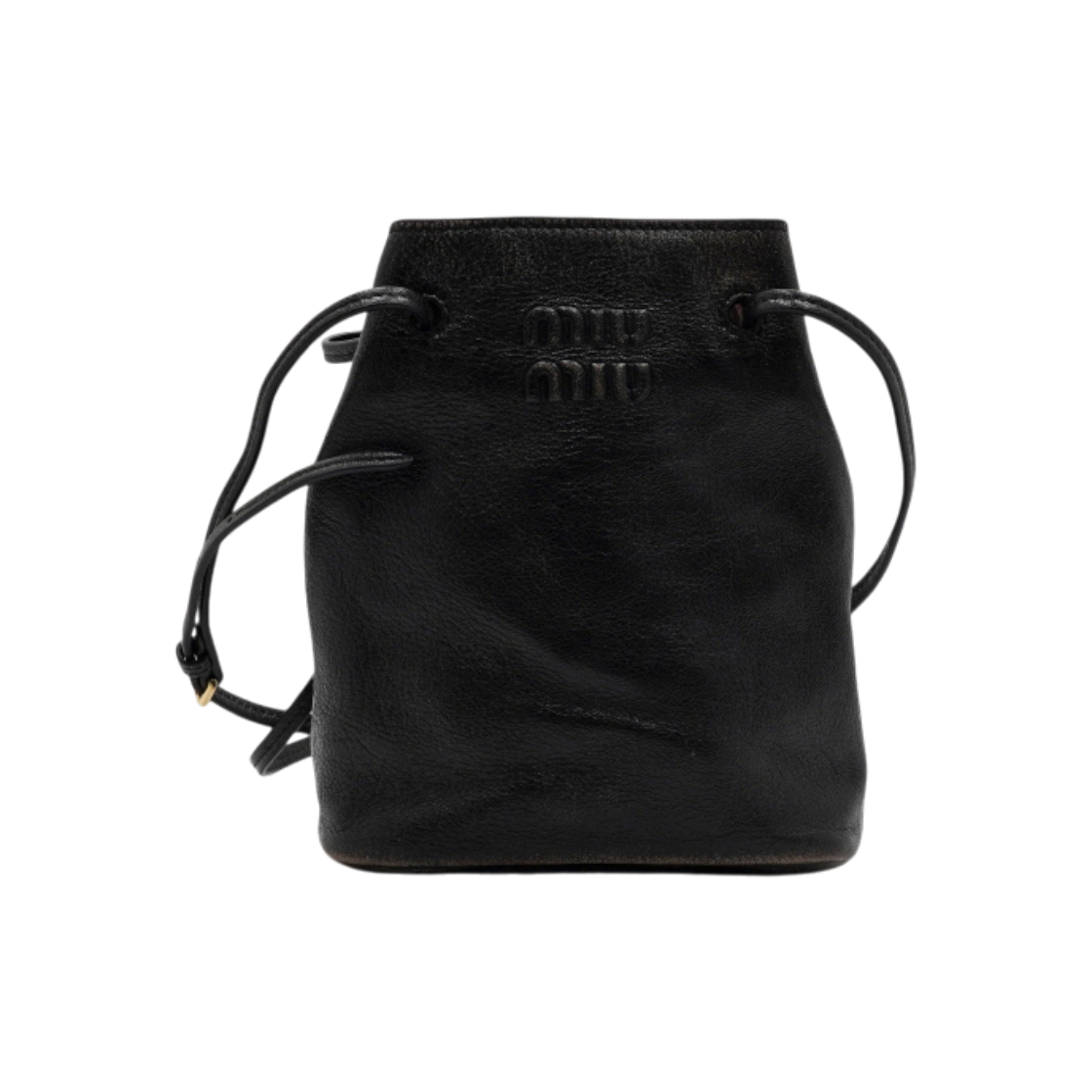 ITWTA6LQRU9N Miu Miu Brown Napa Old Leather Shoulder Bag