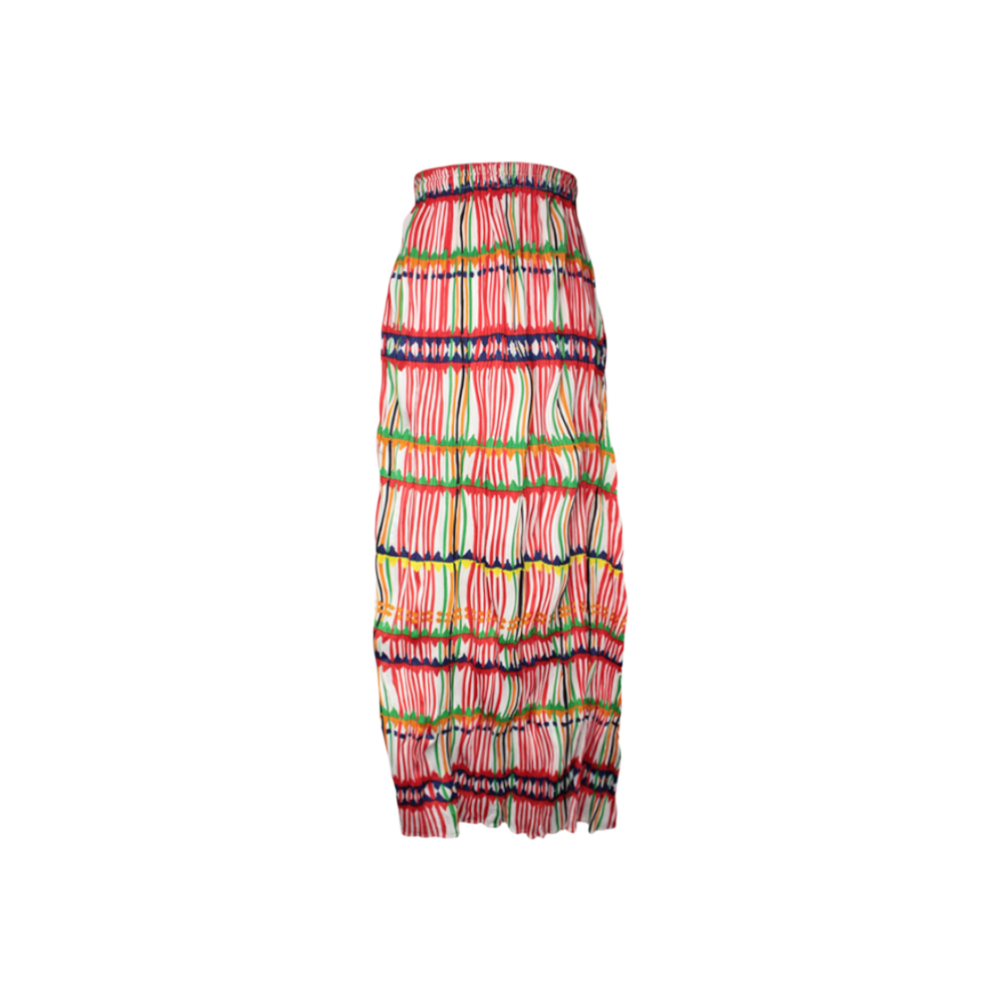 IT6OG872KUDQ Issey Miyake Pleats Please Multi-Color Stripe Long Skirt