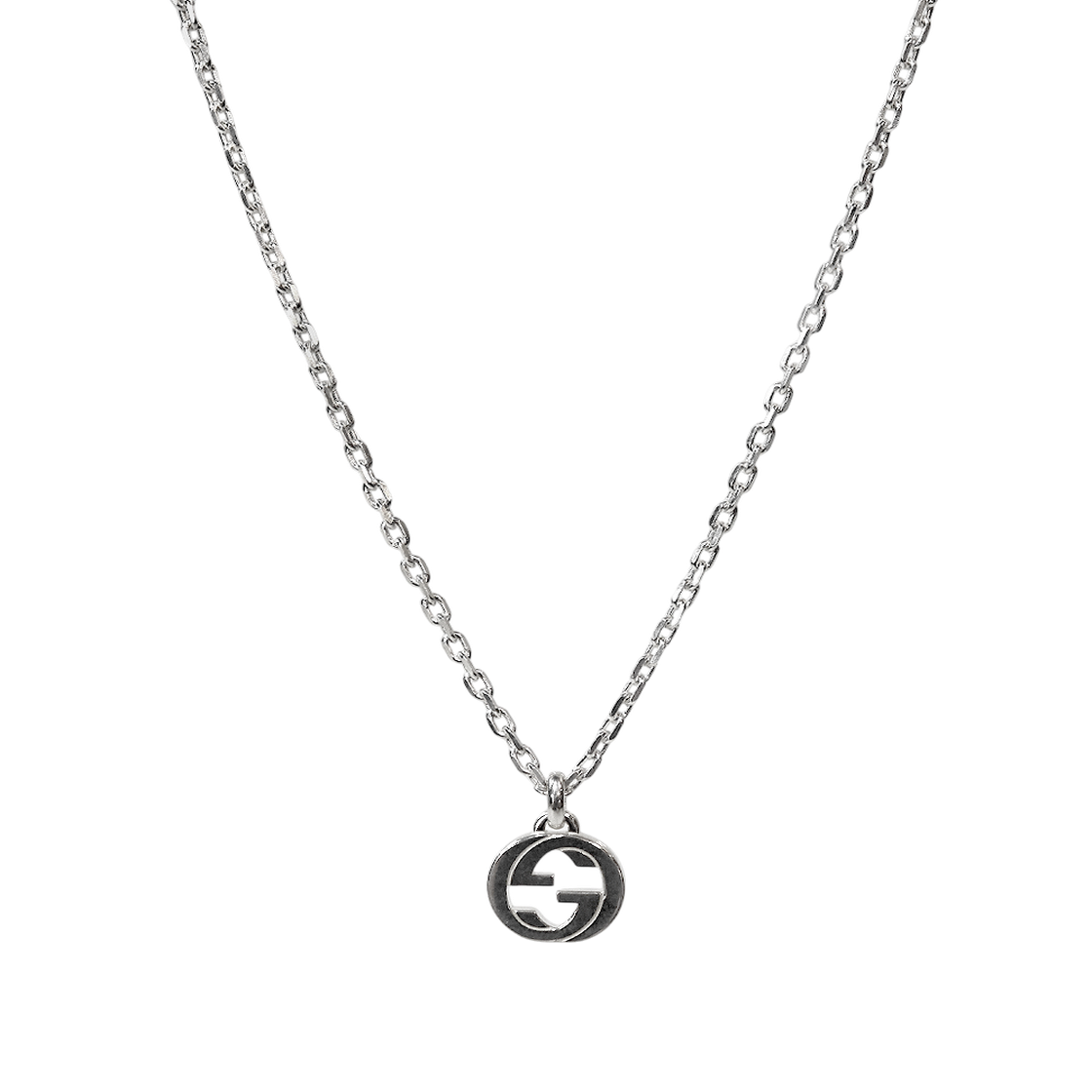IT8NMHJEFDNP Gucci Interlocking G Silver Necklace