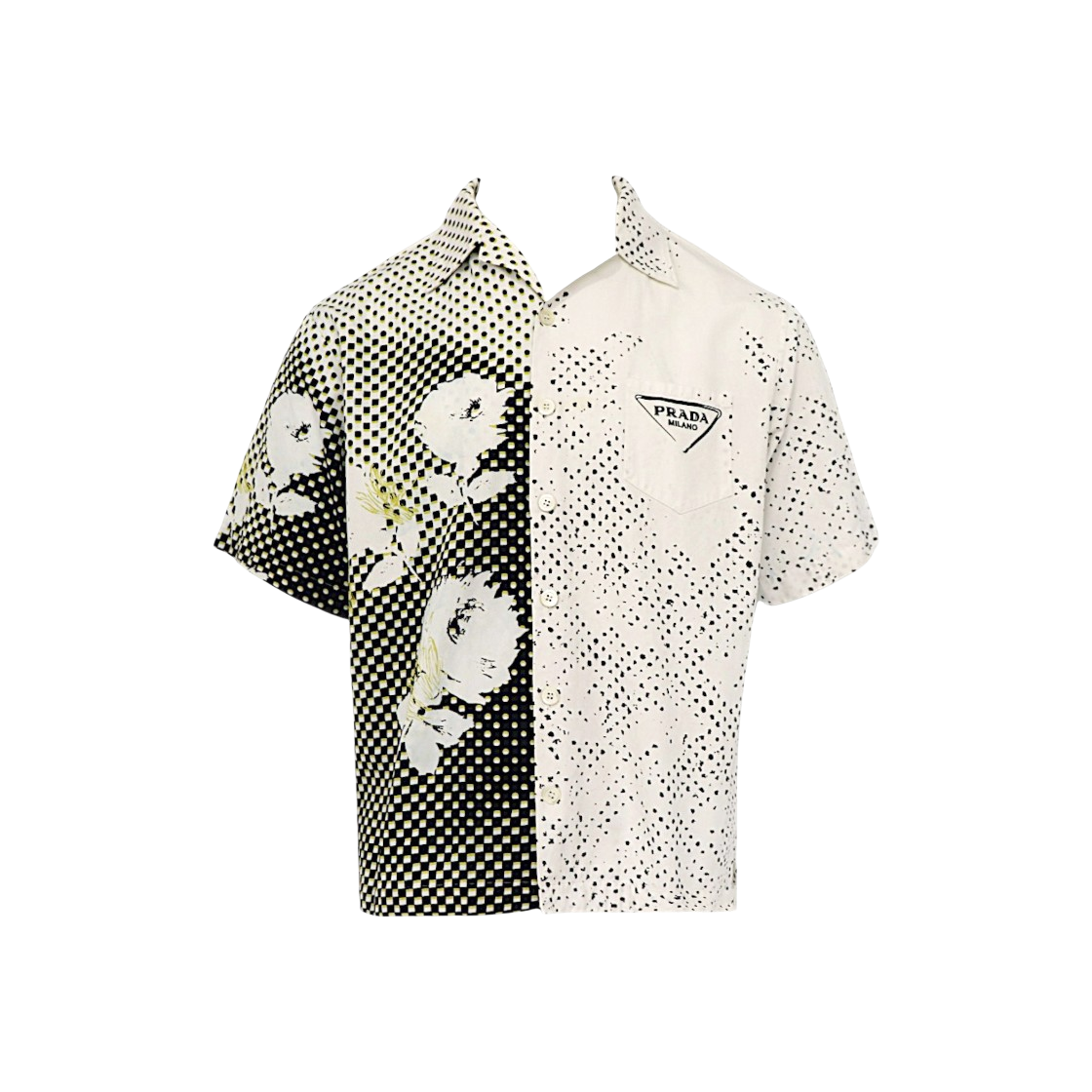 ITLB3L888QFB Prada Double Match Short Sleeve Shirt