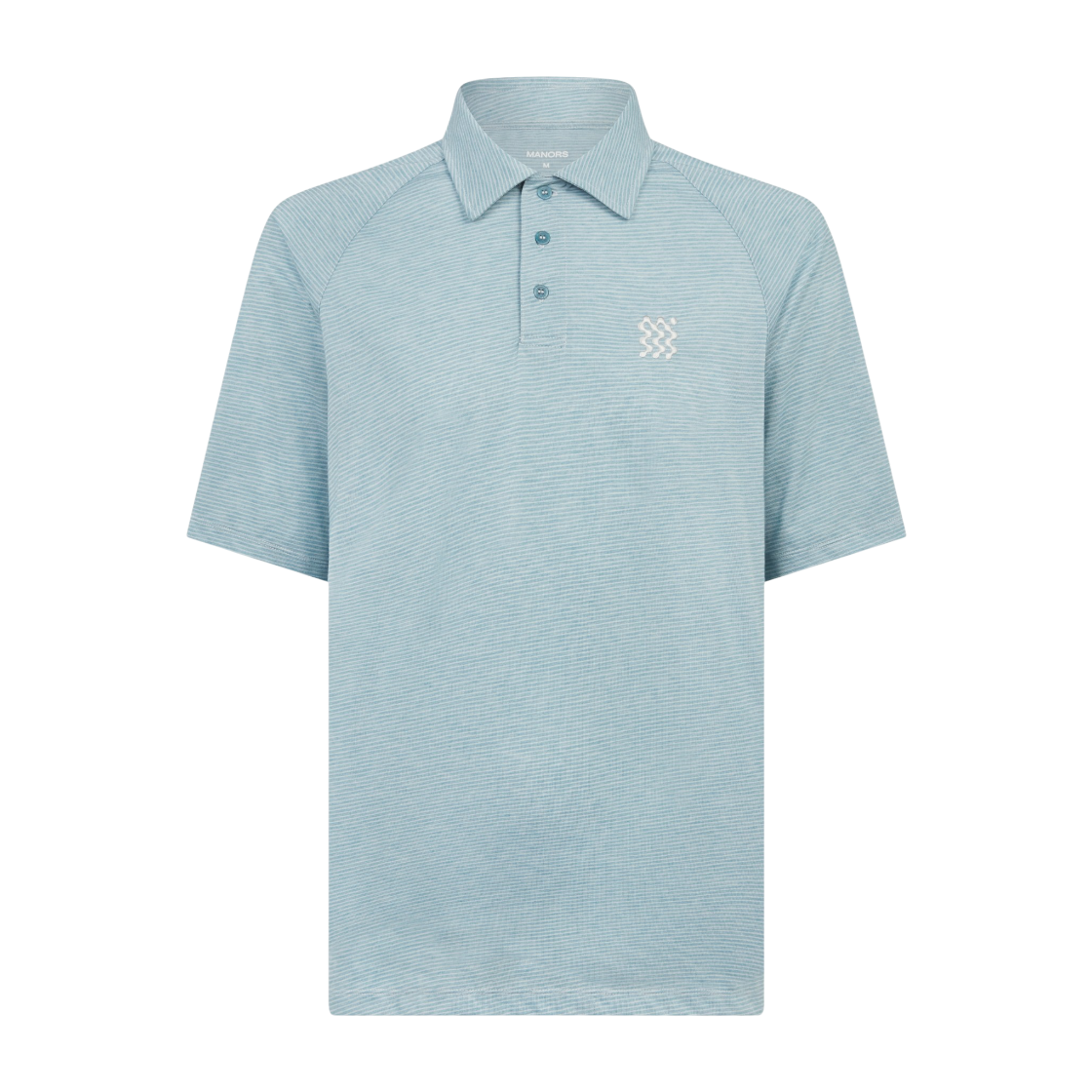 MG16126004 Manors Golf Buttersoft Stripe Polo Arctic