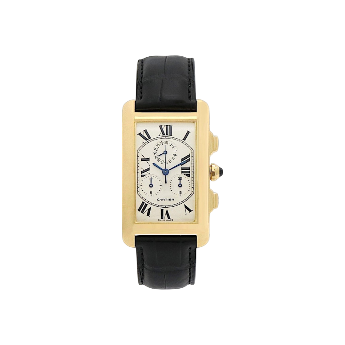 ITEVKTW7BCSO Cartier Tank Americaine Large Yellow Gold Watch