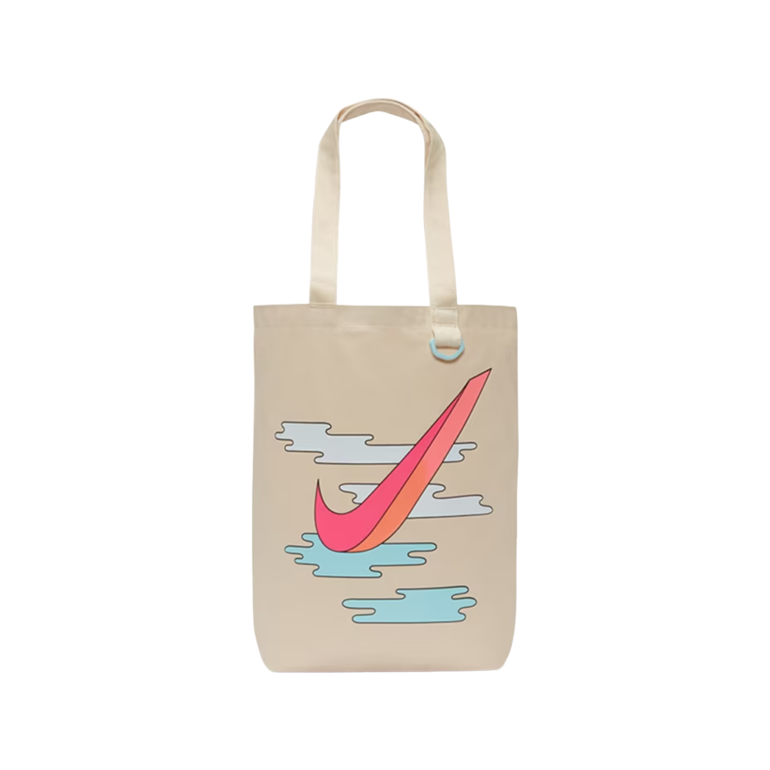 BA6027-125 Nike Heritage Tote Bag Natural Hyper Pink