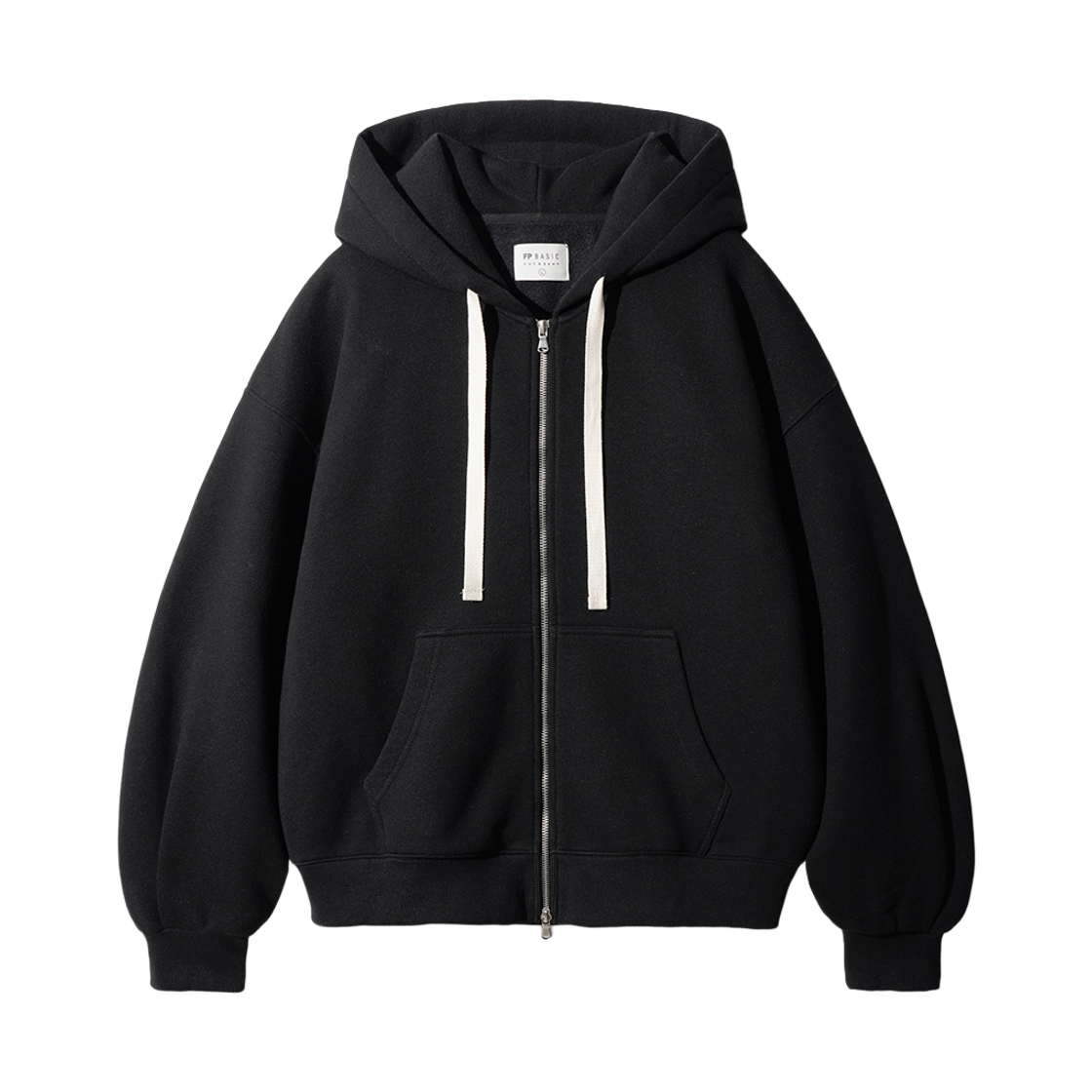 SJHD1539_black_291 FP142 Youthfu Mellow Hoodie Zip-Up Black SJHD1539