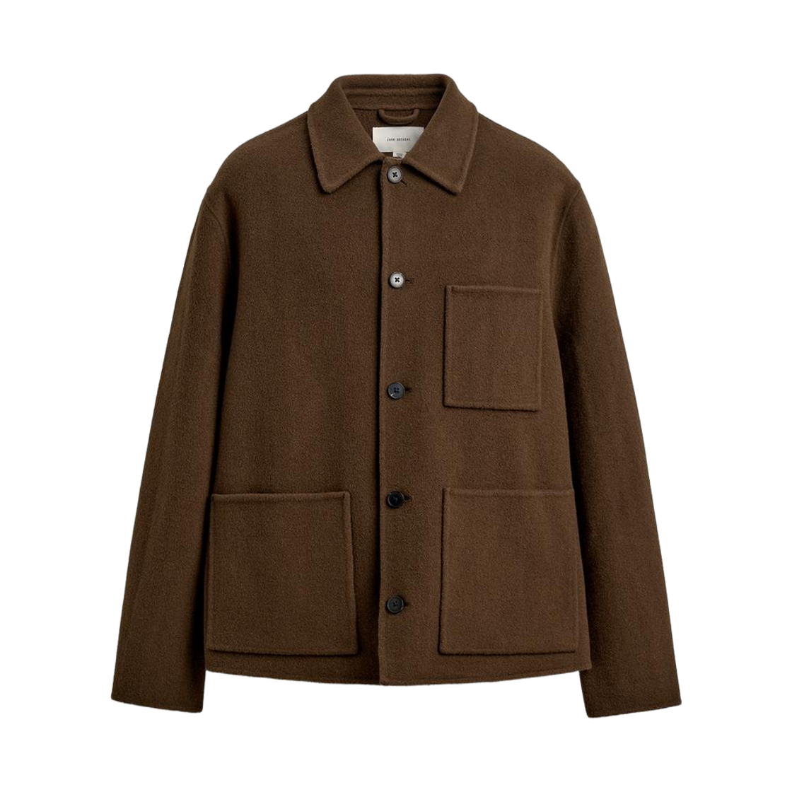 8491/401/716 Zara Regular Fit 100% Wool Overshirt Dark Brown