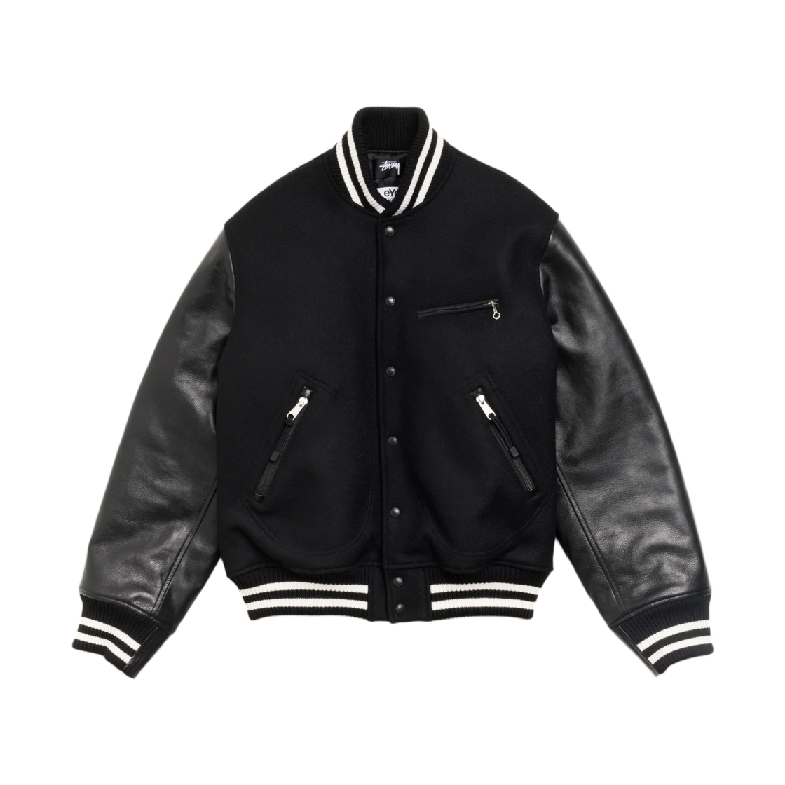 준야 와타나베 x 스투시 바시티 자켓 블랙(Junya Watanabe x Stussy Varsity Jacket Black) - 2