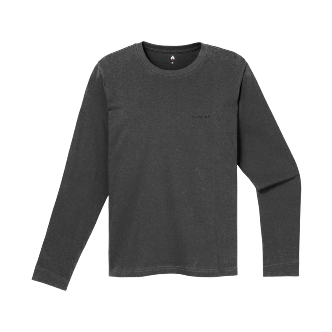 2104795 (W) Montbell Pear Skin Cotton Long Sleeve T-Shirt Dark Gray