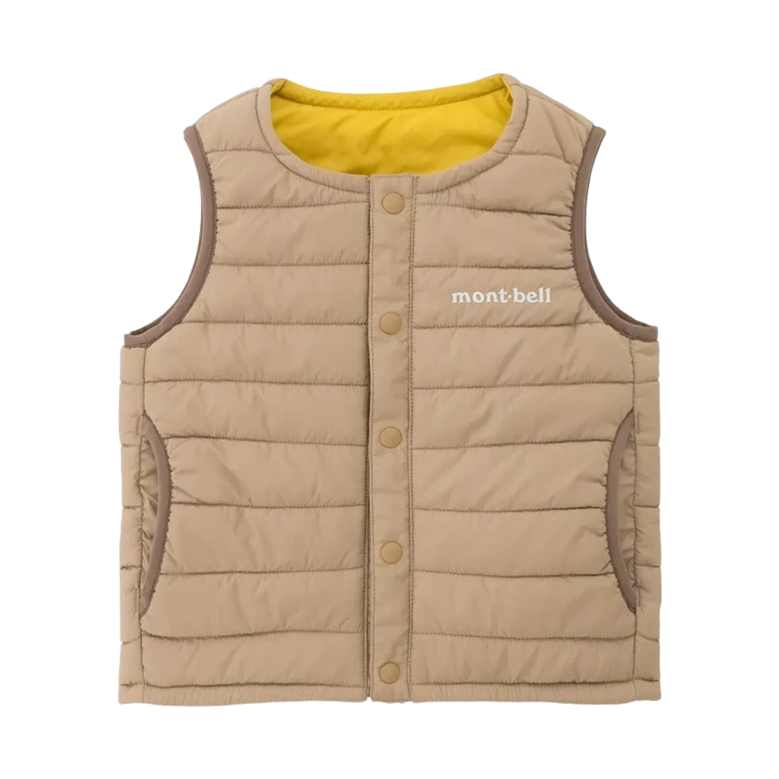 1101701 (Baby) Montbell Thermawrap Round Neck Vest Tan