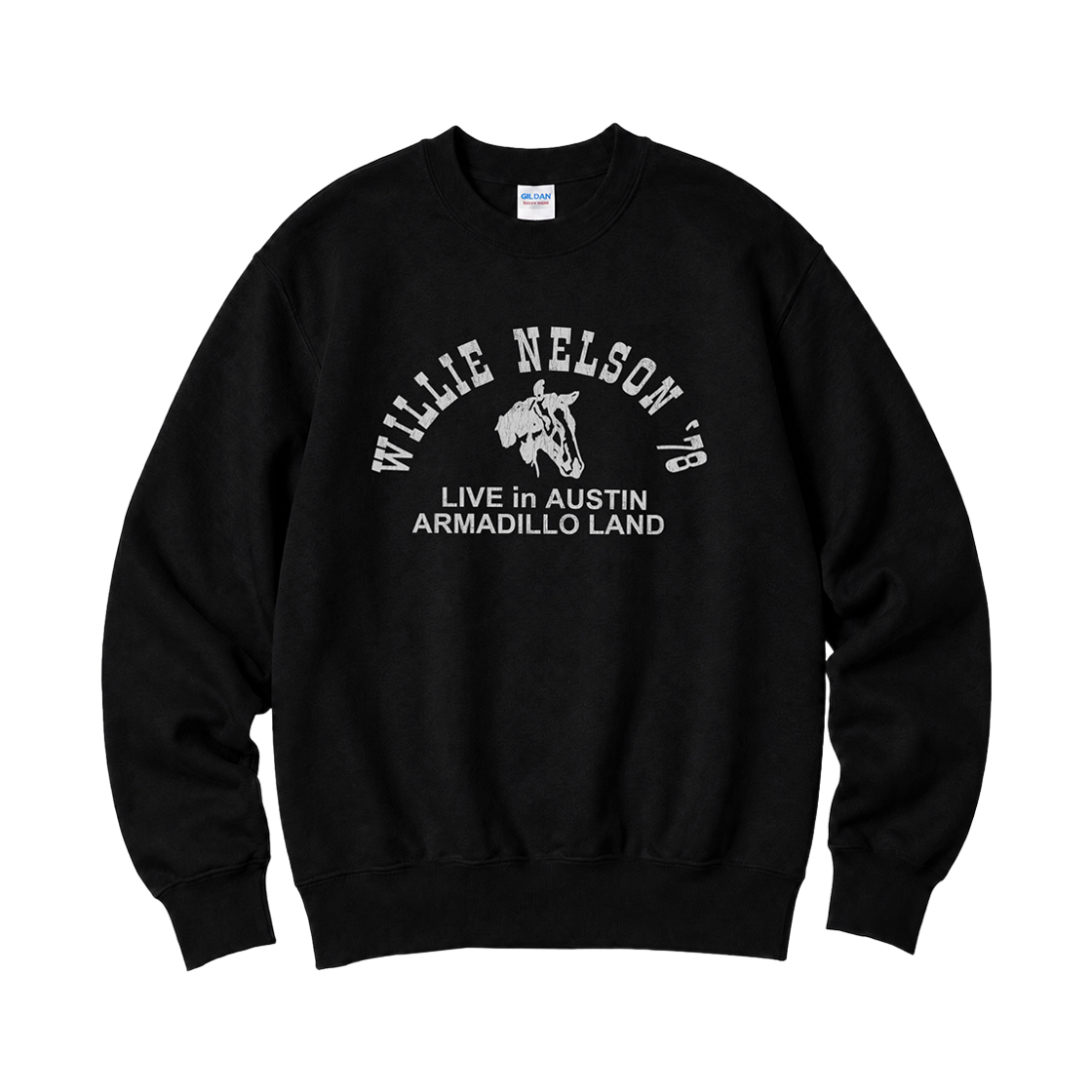 88000_copy Gildan X Vintage Collection NELSON Crewneck Sweat shirt Black