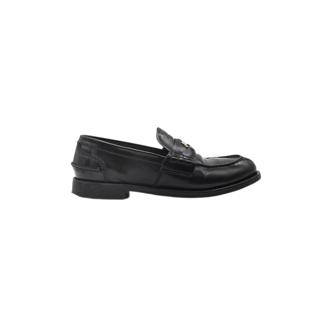 ITENUKG9C6K4 Miu Miu Brushed Penny Loafers