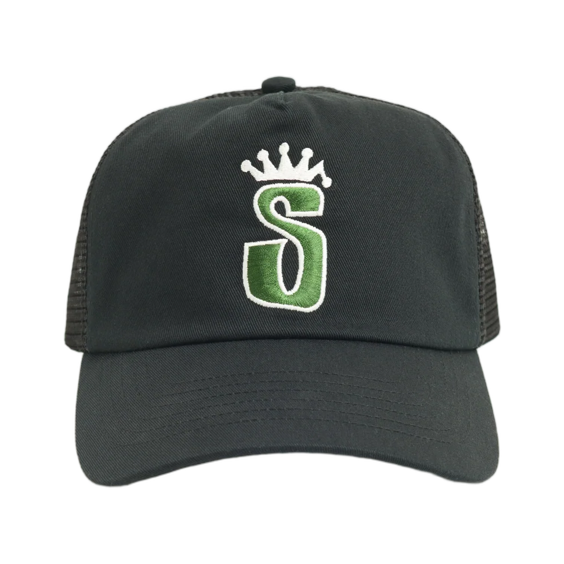 1311256 Stussy S Crown Trucker Black